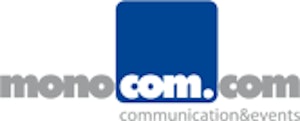 monocom, merz&friends, media&communications GmbH Logo