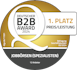 Absolventa erhielt den Deutschen B2B Award 2024 für das Preis/Leistungs Verhältnis bei Jobbörsen(Spezialisten)