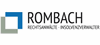 ROMBACH Rechtsanwälte - Insolvenzverwalter Partnerschaft mbB Logo
