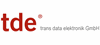 tde - trans data elektronik GmbH Logo