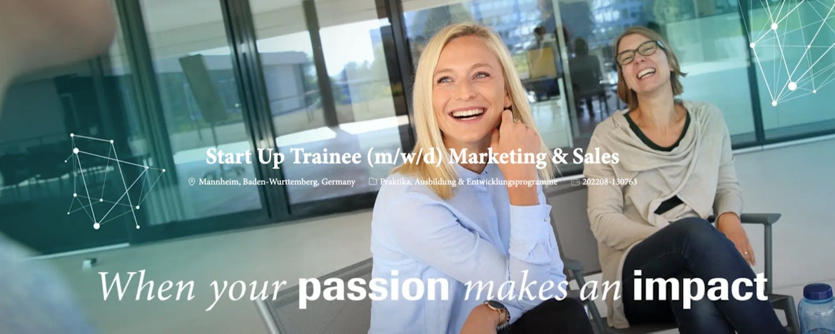 Start Up Trainee (m/w/d) Marketing & Sales