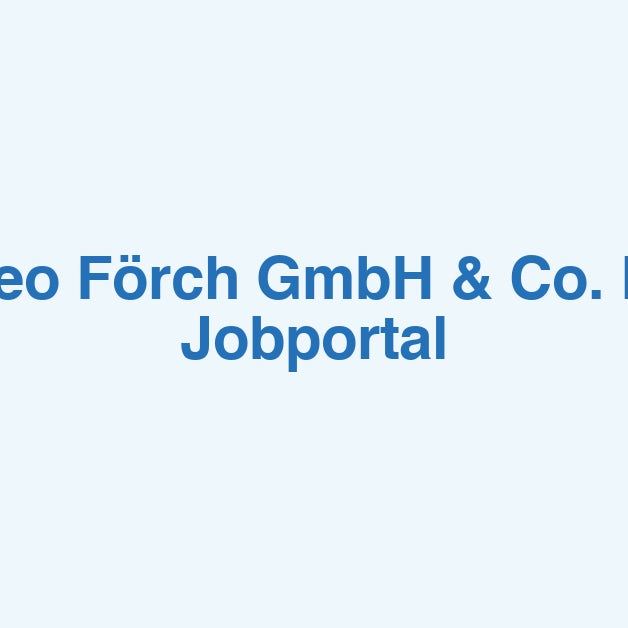 Praktikant (m/w/d) im Bereich Controlling - Theo Förch GmbH & Co. KG  Jobportal