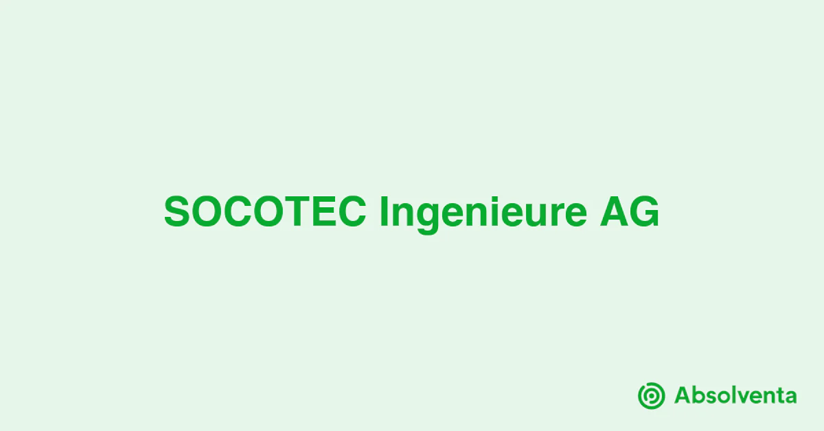 Bauingenieur / Fachprojektleiter Tunnelbau (m/w/d) bei SOCOTEC ...