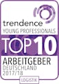 trendence Young Professionals Top 10 Arbeitgeber Logistik 2017/18