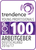 trendence Young Professionals Top 100 Arbeitgeber 2016/17