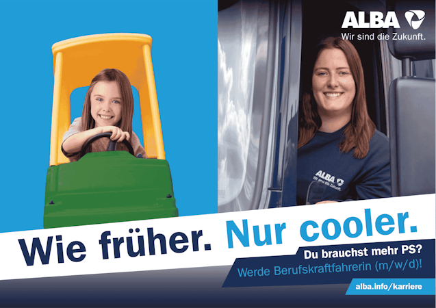 Wie früher, nur cooler - werde Berufskraftfahrerin (m/w/d)!