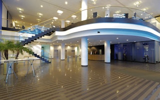Eingangsbereich der Zentrale in Hamburg