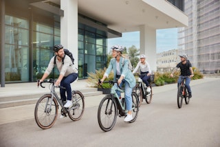 Fahrradfahren von dem RVK